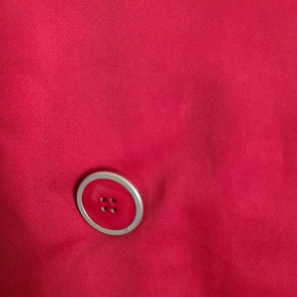 Gorgeous Red Double Breast Weatherproof Co Womens Coat szM - Picture 2 of 15